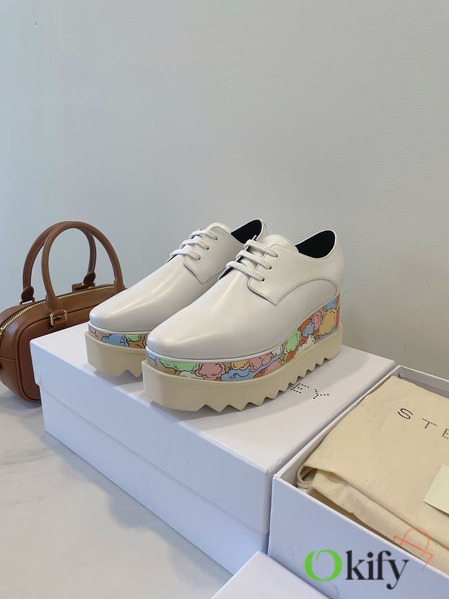 Okify Stella McCartney Colorful Clouds Thick Sole Loafers EU35-39  - 1