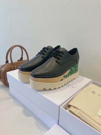 Okify Stella McCartney Green Waves Thick Sole Loafers EU35-39 