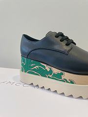 Okify Stella McCartney Green Waves Thick Sole Loafers EU35-39  - 3