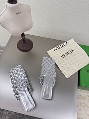 Okify Bottega Veneta Riva Mules Slides In Silver EU35-42 - 6