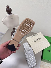 Okify Bottega Veneta Riva Mules Slides In Silver EU35-42 - 3
