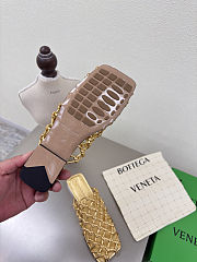 Okify Bottega Veneta Riva Mules Slides In Gold EU35-42 - 3