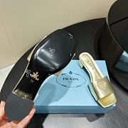 Okify Prada Square Toe Low Heels In Gold EU35-41 - 5