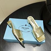 Okify Prada Square Toe Low Heels In Gold EU35-41 - 4