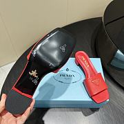 Okify Prada Square Toe Low Heels In Red EU35-41 - 5
