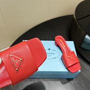 Okify Prada Square Toe Low Heels In Red EU35-41 - 4