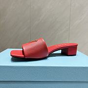 Okify Prada Square Toe Low Heels In Red EU35-41 - 2