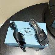 Okify Prada Square Toe Low Heels In Black EU35-41 - 3
