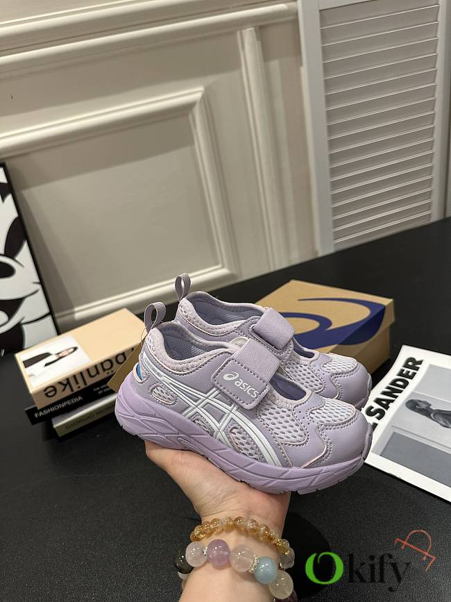 Okify Asics Purple Shoes For Kids EU22-37  - 1