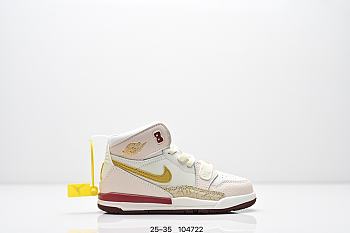 Okify Nike Air Jordan Legacy 312 Sneakers In Red And Yellow For Kids EU25-35
