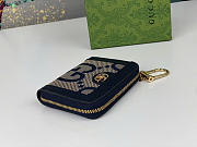 Okify Gucci Navy Blue Small Wallet 10.5x7x2.5cm - 5