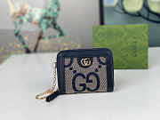 Okify Gucci Navy Blue Small Wallet 10.5x7x2.5cm - 1