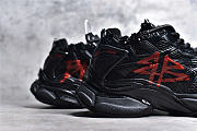 Okify Balenciaga Graffiti Black And Red Sneakers EU35-46 - 3