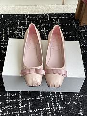 Okify Christian Louboutin Low Block Heel Ballet Shoes In Pink EU35-42 - 3