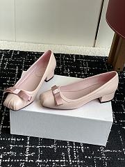 Okify Christian Louboutin Low Block Heel Ballet Shoes In Pink EU35-42 - 2