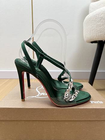 Okify Christian Louboutin Rosalie Heels In Green 10.5cm EU35-43