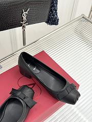 Okify Christian Louboutin Low Block Heel Ballet Shoes In Black EU35-41 - 3