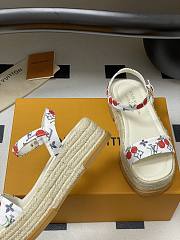 Okify Louis Vuitton x TM Maya Cherry Platform Sandals In White 5cm EU35-41 - 6