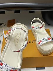 Okify Louis Vuitton x TM Maya Cherry Platform Sandals In White 5cm EU35-41 - 4