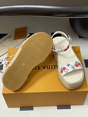 Okify Louis Vuitton x TM Maya Cherry Platform Sandals In White 5cm EU35-41 - 2