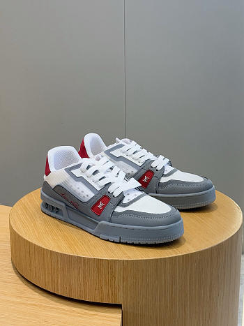 Okify Louis Vuitton Gray And Red Sneakers EU38-45 1AHTIG