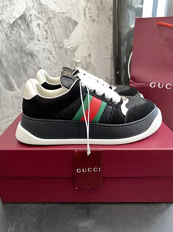 Okify Gucci Screener Sneakers In Black 5cm EU45-45