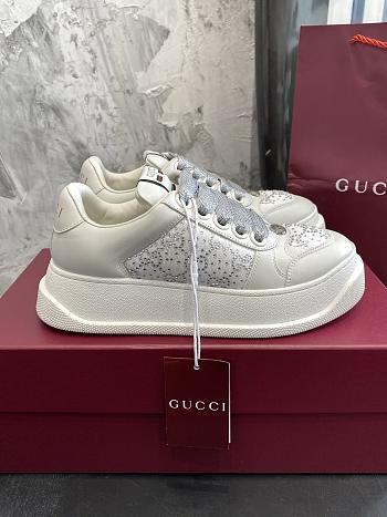 Okify Gucci Screener Sneakers In White 5cm EU45-45
