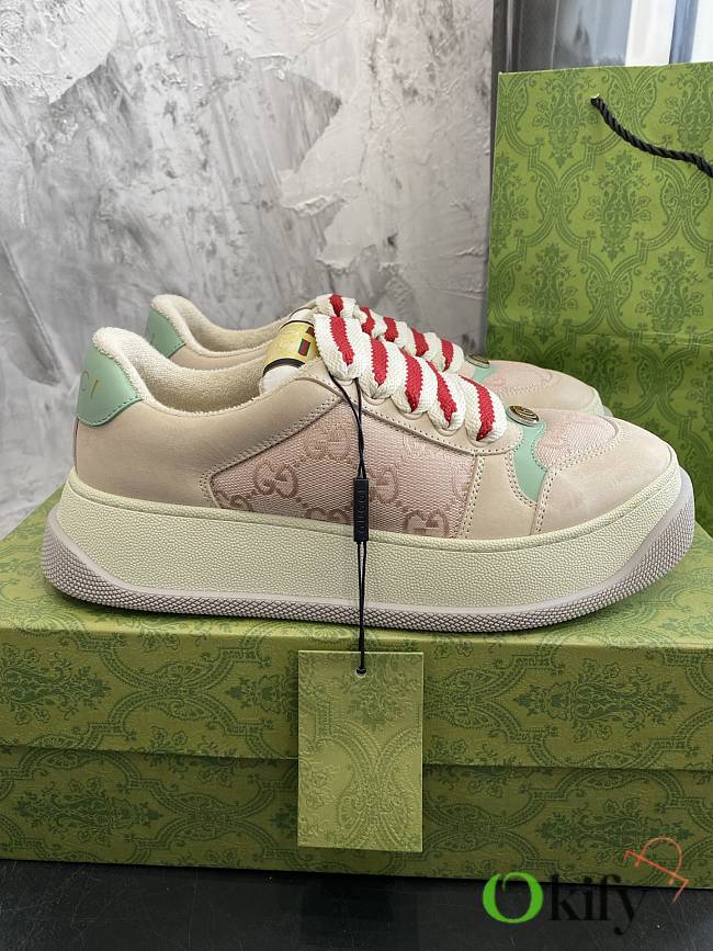 Okify Gucci Screener Sneakers In Pastel 5cm EU45-45 - 1
