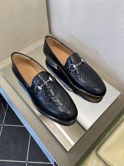 Okify Gucci Black Horsebit Loafers For Men EU38-45 - 1