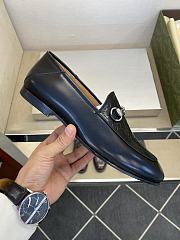 Okify Gucci Black Horsebit Loafers For Men EU38-45 - 3