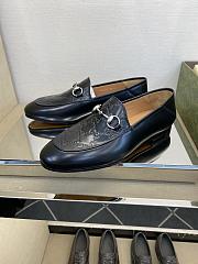 Okify Gucci Black Horsebit Loafers For Men EU38-45 - 4