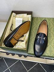 Okify Gucci Black Horsebit Patent Loafers For Men EU38-45 - 3