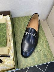 Okify Gucci Black Horsebit Patent Loafers For Men EU38-45 - 4