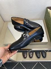 Okify Gucci Black Horsebit Patent Loafers For Men EU38-45 - 5