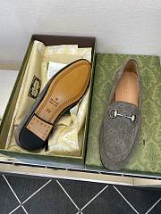 Okify Gucci Gray Horsebit Suede Loafers For Men EU38-45 - 6