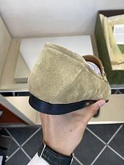 Okify Gucci Beige Horsebit Suede Loafers For Men EU38-45 - 3