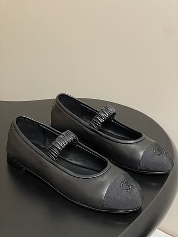 Okify CC Black Ballet Shoes With Lambskin Strap EU35-40 