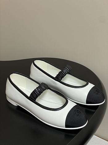 Okify CC White Ballet Shoes With Lambskin Strap EU35-40 