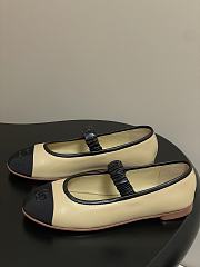 Okify CC Beige Ballet Shoes With Lambskin Strap EU35-40  - 5