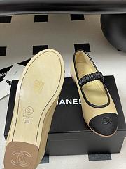 Okify CC Beige Ballet Shoes With Lambskin Strap EU35-40  - 4