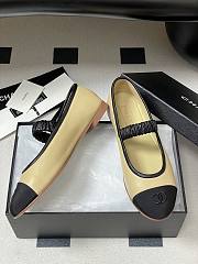 Okify CC Beige Ballet Shoes With Lambskin Strap EU35-40  - 6