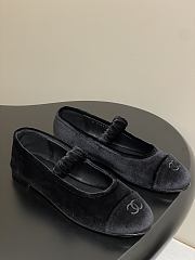 Okify CC Black Ballet Shoes With Velvet Strap EU35-40  - 1