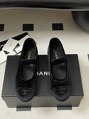 Okify CC Black Ballet Shoes With Velvet Strap EU35-40  - 2