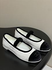 Okify CC White Ballet Shoes With Velvet Strap EU35-40  - 1