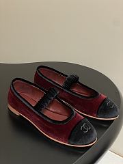 Okify CC Red Ballet Shoes With Velvet Strap EU35-40  - 1