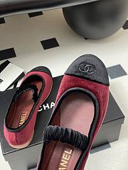 Okify CC Red Ballet Shoes With Velvet Strap EU35-40  - 2