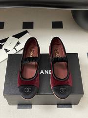 Okify CC Red Ballet Shoes With Velvet Strap EU35-40  - 4