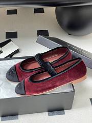 Okify CC Red Ballet Shoes With Velvet Strap EU35-40  - 5