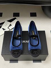 Okify CC Blue Ballet Shoes With Velvet Strap EU35-40  - 6