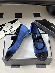 Okify CC Blue Ballet Shoes With Velvet Strap EU35-40  - 5